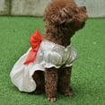 thumbnail image 3 of Neinkie Chien Princesse Robes Chiot Noeud Robe Animal Tutu Robes Chiot Princesse Robes d'Été pour Petit Chat Chiot Chien Moyen, 3 of 7