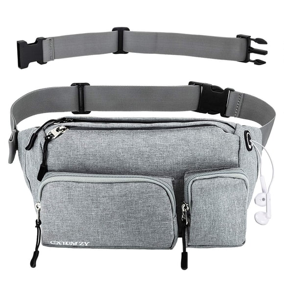 CXWMZY Riñoneras para Mujeres y Hombres Riñonera para Cadera Extensión de Correa Gran Capacidad Fácil de Llevar Cualquier Teléfono Cartera para Pasaporte para Entrenamiento al Aire Libre Viajes Correr