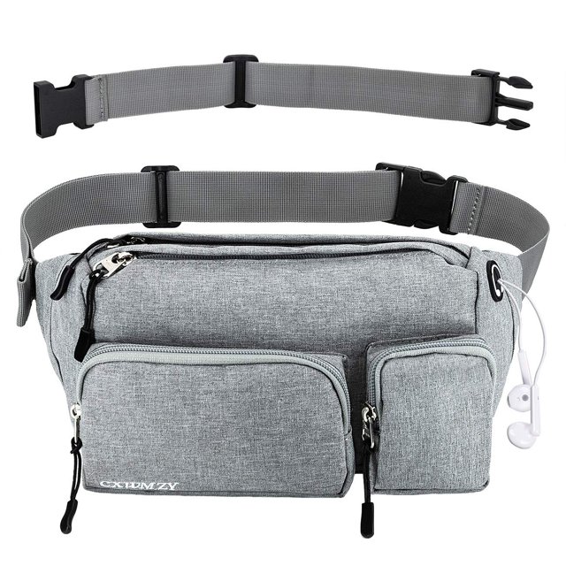 CXWMZY Riñoneras para Mujeres y Hombres Riñonera para Cadera Extensión de Correa Gran Capacidad Fácil de Llevar Cualquier Teléfono Cartera para Pasaporte para Entrenamiento al Aire Libre Viajes Correr