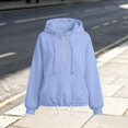 thumbnail image 4 of Girls Zip Up Hoodie 10-12 Half Zip Long Sleeve Kids Sweatshirt Cute Fashion Oversized Pullover Sweatshirt with Pockets, 4 of 8