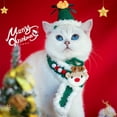 thumbnail image 6 of Fwttom Christmas Cat Collars, Cat Christmas Outfit with Santa Reindeer, Adjustable Woven Cats Dog Holiday Crochet Collar Scarf for Pet Daily Or Christmas Decorations, 6 of 7