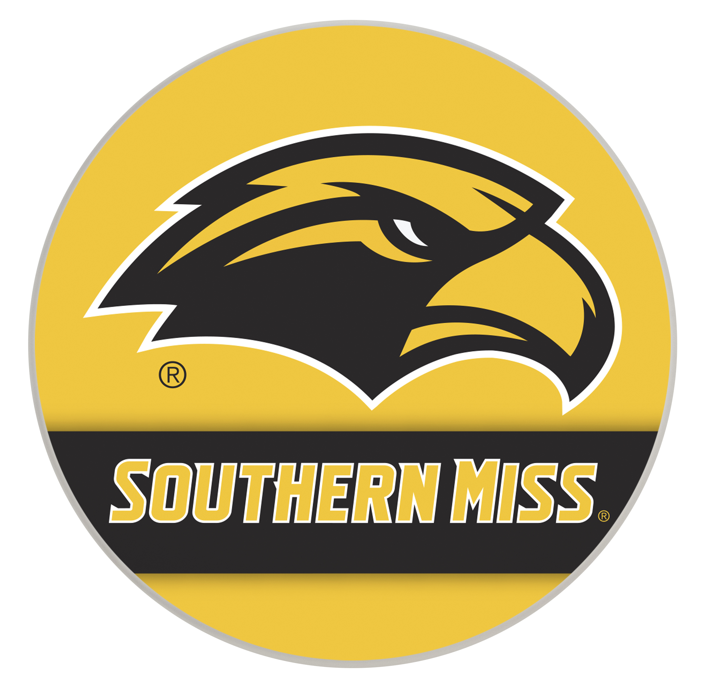 Southern Mississippi Golden Eagles Paper Coaster 4 Pack Walmart Com Walmart Com