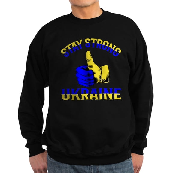 CafePress - Stay Strong Ukraine Support Ukraine Sweatshirt - Classic Crew Neck Sweatshirt