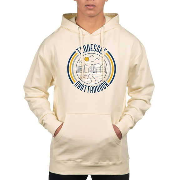Men's Uscape Apparel Cream Tennessee Chattanooga Mocs Standard Pullover Hoodie