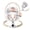 Beige, variant on PRVAETU Electric Baby Swing for Infant Newborn W/ 5 Speed,10 Lullabies,5-Point Harness,Detachable Cushion & Canopy,Remote Control & Touch Panel,Pink