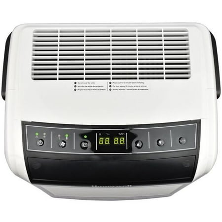 Honeywell - 50 Pint Dehumidifier with Built-In Drain Pump - White