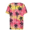 thumbnail image 2 of NuoCaiYun Summer Shirt T-Shirt, Women'S Hawaiian-Style Print Short Sleeve V-Neck Button-Up Pullover Fashionable Tops, 2 of 6