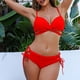 thumbnail image 4 of Traje de baño para mujer, bikini de tirantes sin espalda de color liso para mujer, trajes de baño para mujer, conjuntos de bikini para mujer, trajes de baño de bikini para mujer, 4 of 7