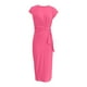 thumbnail image 4 of Vestido largo de manga corta y cuello redondo para mujer - Vestido largo de verano ligero de color liso - S-XL, 4 of 5