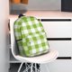 thumbnail image 3 of Easygdp White Green Plaid Mochila Ligera de 15 Pulgadas para Estudiantes, Mochila Cómoda para la Escuela y Viajes, Correas Ajustables, 3 of 6
