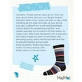 thumbnail image 7 of MeMoi Boys' Bright Stripes Ribbed Cotton Crew Socks - Boys - Male, 8-9, Black, 7 of 7