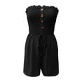 thumbnail image 4 of SRZYMJ Elegant Plus Size Strapless Jumpsuit for Women Comfortable Casual Summer Wear with Convenient Side Pockets Design, 4 of 5