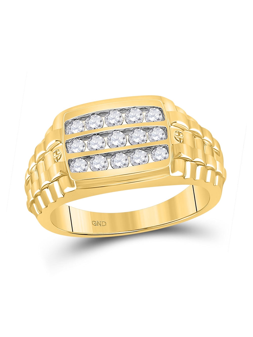 Jewelry Adviser Rings 14KY 3mm LTW Milgrain Half Round Band Size 8 Jewelry Adviser Rings 14KY 3mm LTW Milgrain Half Round Band Size 8