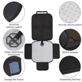thumbnail image 3 of Protectores de asiento de coche para asientos infantiles con funda acolchada y bolsillos organizadores, Protector de asiento trasero de coche de bebé protege la tapicería, 3 of 5