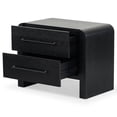 thumbnail image 3 of Safavieh Katrina Solid Wood 2 Drawer Nightstand in Black, 3 of 14
