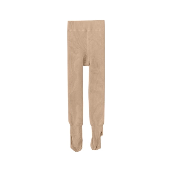 YunPes Toddler Girls Cable Knit Tights Winter Warm Thick Soft Stretchy Footless Leggings Light Cozy Ballet Dance Stockings