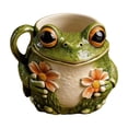 thumbnail image 3 of Taza de café con flores adorables, diseño de ojos grandes • taza de té cerámica y novedosa • taza con cara caprichosa adorable • idea de regalo divertida • taza decorativa para oficina o casa, 3 of 7