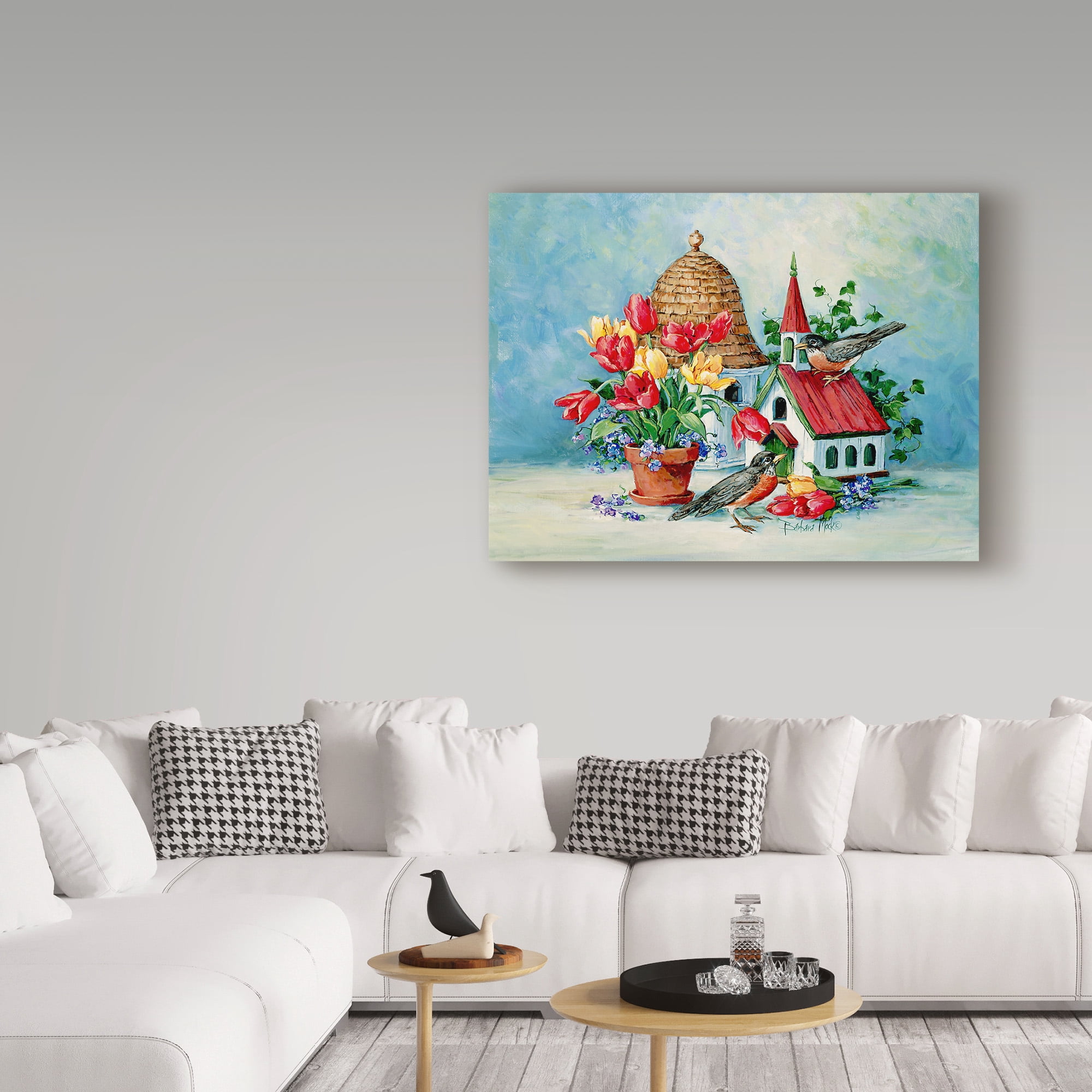 Trademark Fine Art 'A Robins Home' Canvas Art by Barbara Mock