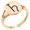 Rose Gold, variant on Stainless Steel Solar System Planetary Saturn Minimalist Oval Top Polished Statement Signet Ring