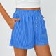 thumbnail image 2 of Pantalones de Cintura Elástica para las Mujeres Pantalones Casuales con Cordón Impreso, Longitud Completa con Bolsillos para Uso Diario, 2 of 7