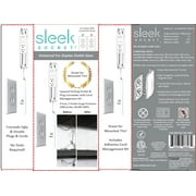 Sleek Socket Outlet Concealer for TV Surge Protector 4-ft Extension Cord with Multiple Outlets