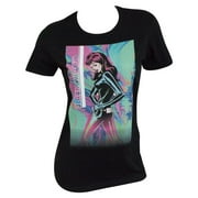 Black Widow Neon Women's T-Shirt-Medium
