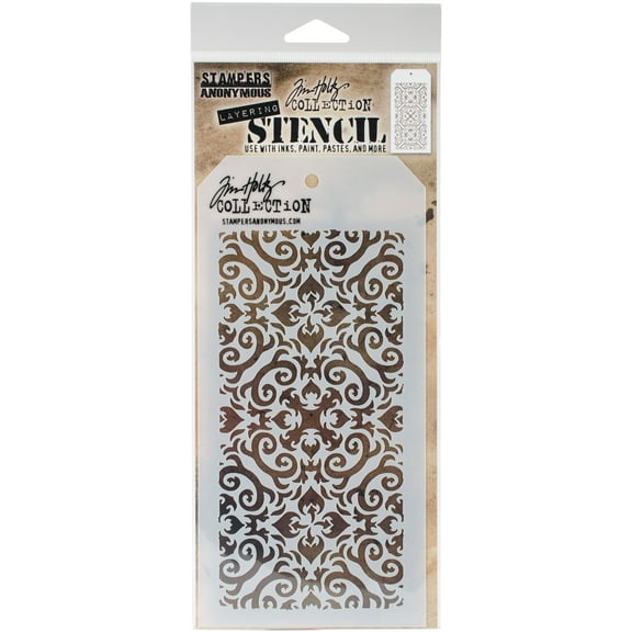 Tim Holtz Layered Stencil 4.125"X8.5"-Flames