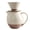 Beige., variant on ANXPTIME Ceramic Pours Over Coffee Maker Set Manual Dripper And 830ml Carafe Pot Gift