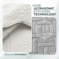 thumbnail image 6 of Moonlight Bedding Classic Collection Soft Touch Contemporary 2-Piece White Floral Quilt Set, Twin, 6 of 9