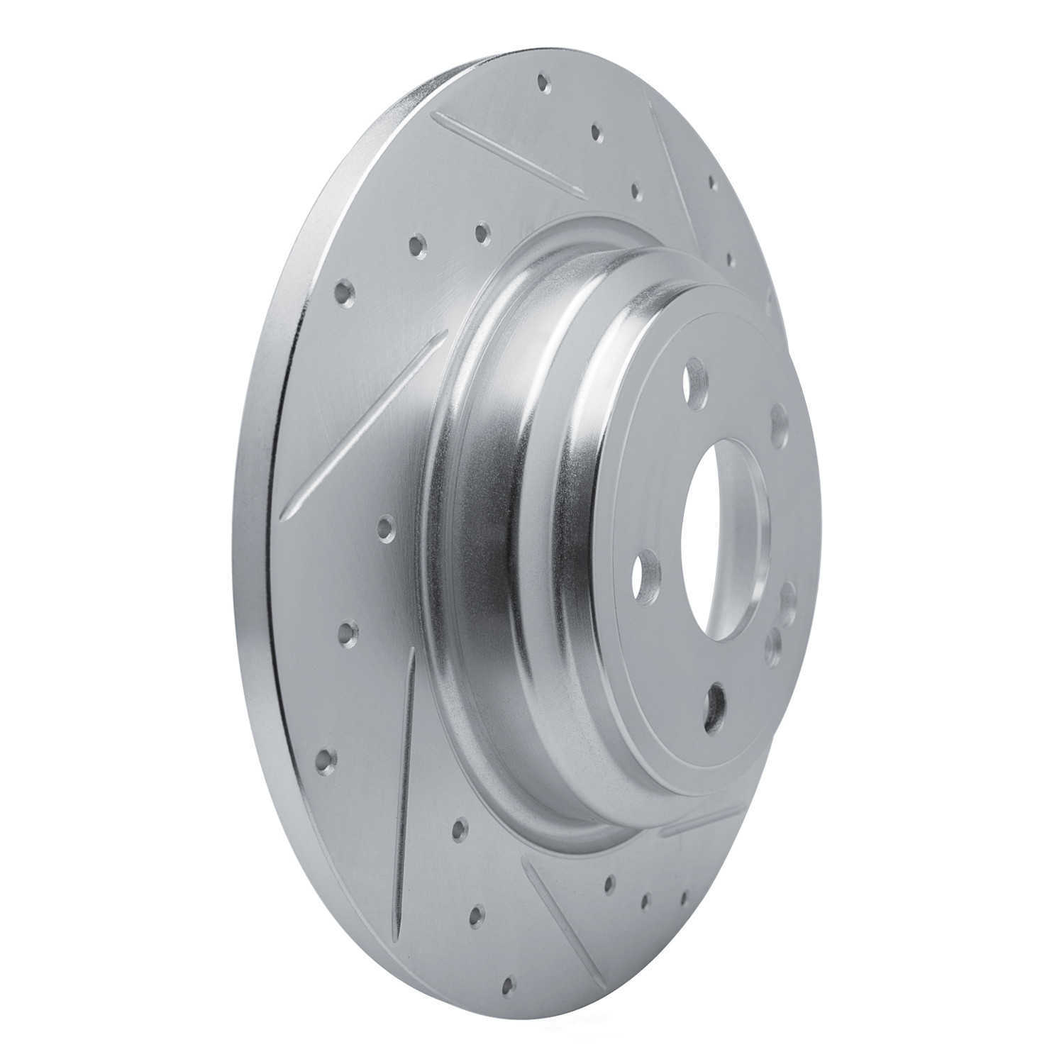 Dynamic Friction Company 631-63182R DFC Brake Rotor - Drilled And Slotted - Silver
