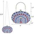 thumbnail image 3 of CAILDANL Rhinestone Clutch Purses for Women Evening Wedding Formal - Round Pearl Clasp Handbag - Crystal Diamond Bag, 3 of 7