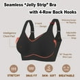 thumbnail image 3 of Plus Size Full Coverage Wireless Supportive Back Fat Smoothing Wirefree Bras for Large Breasted Women (Nude,3XL), 3 of 4
