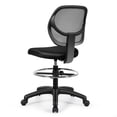 thumbnail image 5 of Costway Silla de red, silla de oficina con soporte lumbar, reposapiés de aro regulable y ruedas, silla ergonómica de escritorio sin reposabrazos para casa y oficina, 5 of 5