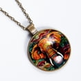 thumbnail image 2 of Elephant Necklace Personalized Custom Photo Round Pendant Adjustable Stainless Steel Necklaces with Gift Box for Men Women Mothers Valentine's Jewelry Gift, 2 of 6