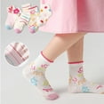 thumbnail image 5 of YTDSCS Toddler Baby Socks 5 Pairs Socks for Kids Boys Girls Cotton Thin Mesh Cute Cartoon Spring Fal Socks for 9M-5Year Children, 5 of 9
