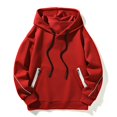 thumbnail image 2 of NLLSHGJ Hooded Sweatshirt Men Pullover Male Solid Color Hooded Pullover Sweatshirt Color Blocked Zipper Pocket Design Sweatshirt Nursing Sweatshirt Mens Hooded Sweatshirt with Zipper, 2 of 4