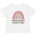 thumbnail image 3 of Inktastic Nonna and Papa Love Me Girls Rainbow Girls Baby T-Shirt, 3 of 5