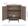 thumbnail image 5 of Evelyn&Zoe Modern/Contemporary 28" Wide Antiqued Gray Oak Accent Cabinet, 5 of 7