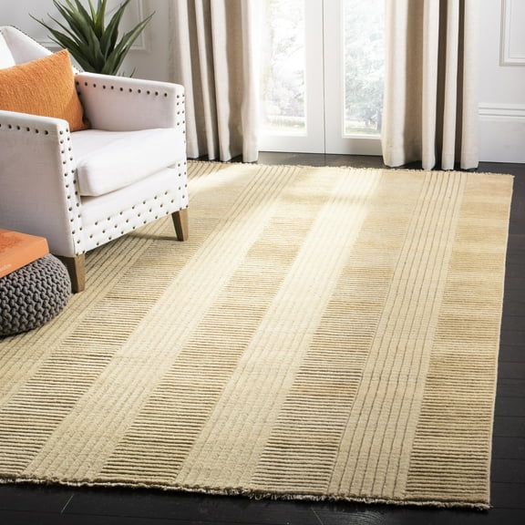 SAFAVIEH Tibetan Collection TIB332A Handmade Beige Rug