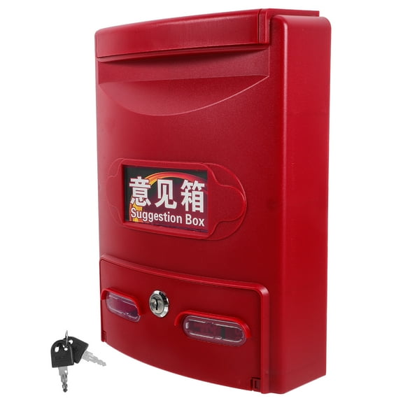 1 Set of Locking Mailbox Wall Mounted Mailbox Secure Mailbox For Outside Office Mailbox With Lock And Keys Residential Mailbox Lockable Mailbox