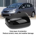 thumbnail image 4 of Car Rearview Mirror Covers for Fit Jazz 2009 to 2014, High Strength, Black Outer Door Mirror Covers, Side Mirror Caps, for Without Turning Signal Light Version, Easy to Install, 4 of 7