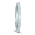 thumbnail image 2 of SZUL Women's 1.5MM Thin Eight Sided Octagon Wedding Band in 14K White Gold, 2 of 4