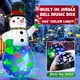 thumbnail image 3 of Muñeco de nieve inflable navideño de 7 pies con música y luces giratorias, 3 of 7