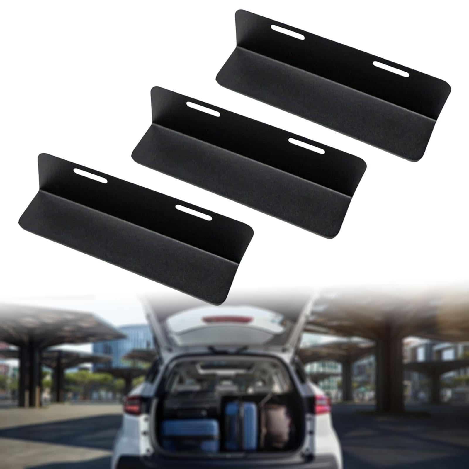3 Pieces Car Trunk Organizer Dividers Cargo Containment Automotive Accessories 19x50cm Sturdy Metal for Vehicle Trunks