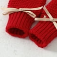thumbnail image 5 of Baby Shoes + Gloves Set Knit Newborn Girls Boys Boots Mitten Fashion Butterfly-knot Toddler Infant Slip-On Bed Shoes Hand Made, 5 of 7