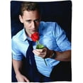 thumbnail image 2 of Tom Hiddleston Blanket Bedding Fleece Blanket Soft Throw Blankets Lightweight Anti-Static Blanket - 3 Sizes, 2 of 5