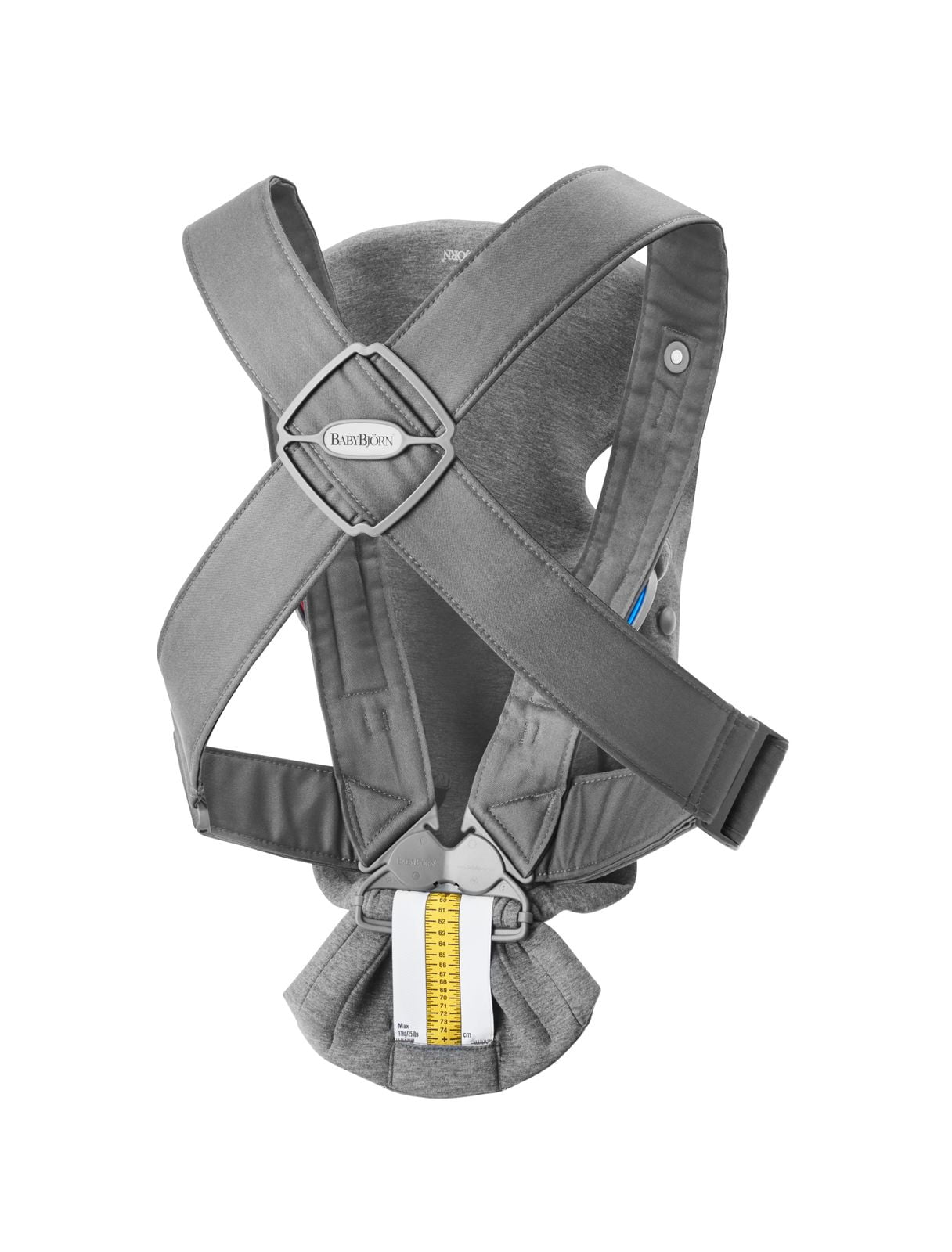 BabyBjorn Baby Carrier Mini, Perfect First Carrier for Infant, 3D Jersey, Dark Gray, One Size