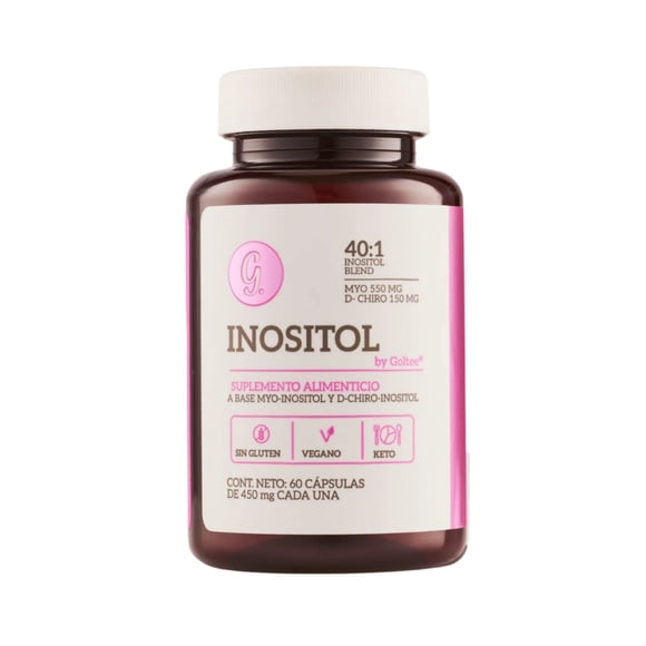 Inositol Fórmula Balanceada 40:1, Myo-Inositol y D-Chiro-Inositol, 60 Cápsulas | Goltee