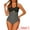 Black, variant on DARING DIVA Halterneck Polka Dot Tummy Control Swimsuit XS Black