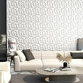 thumbnail image 2 of Costway 100 Pack 3D Wall Panels, PVC Diamond Textured Wall Tiles for Living Room Bedroom, 2 of 10